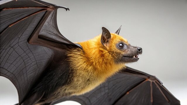 Acerodon jubatus on studio background