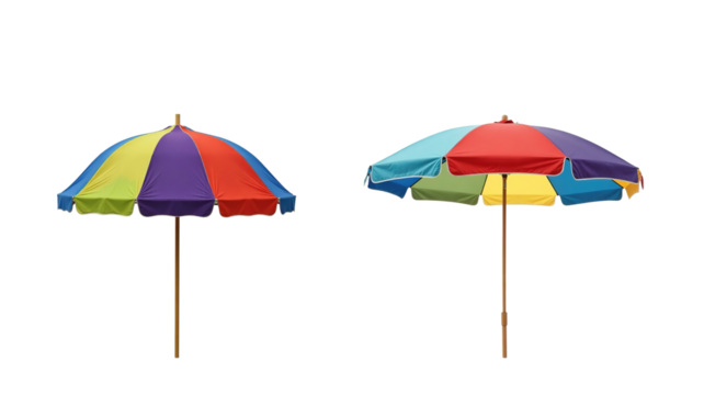 umbrella sales on transparent isolated background