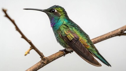 Fototapeta premium Regulus Satrapa on studio background