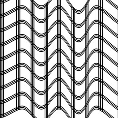 Special design of lines and squares with curves