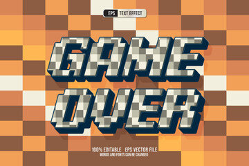 TEXT EFFECT GAME OVER 