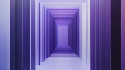 Obraz premium Abstract purple tunnel perspective