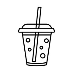 Soda drink cup icon