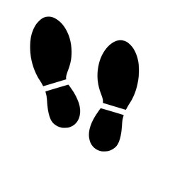 Shoe footprints icon. shoe footprints isolated on transparent background, shoe footprints vector illustration