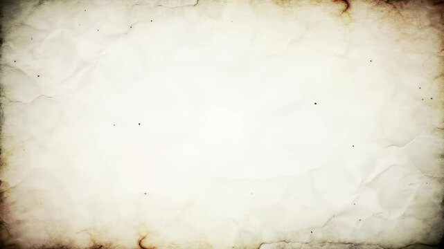Aged textured vintage paper background with distressed creases and darkened, burnt edges for a rustic and antique feel, ideal for retro design.