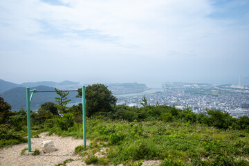 日本の兵庫県赤穂市の雄鷹台山の美しい風景