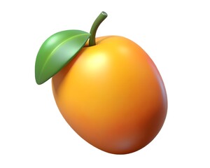ripe persimmon isolated on white background