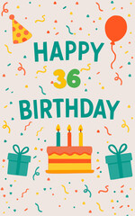 birthday greeting card