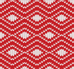 Abstract stripe knit geometric texture seamless pattern