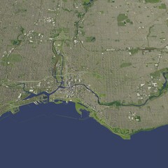 3D illustration of city and urban in Milwaukee USA