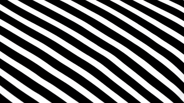 a black and white striped background with diagonal lines