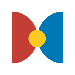 Geometric Modern Bauhaus Shape