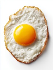 fried egg on a white background