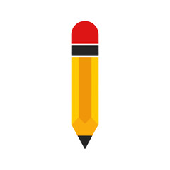 Simple pencil icon logo for drawing education school and creative tool branding