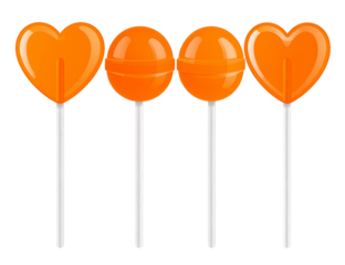 Colorful Fruit Sugar Lollipops - Bright and Festive Candy Treats for Party Joy and Celebration