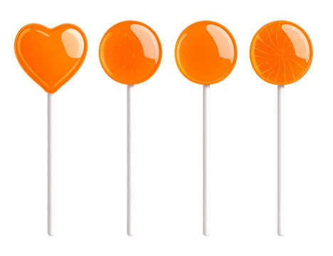 Colorful Fruit Sugar Lollipops - Bright and Festive Candy Treats for Party Joy and Celebration