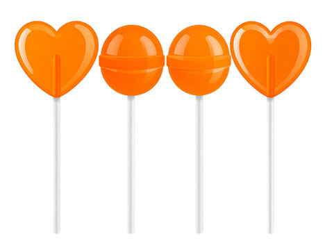 Colorful Fruit Sugar Lollipops - Bright and Festive Candy Treats for Party Joy and Celebration