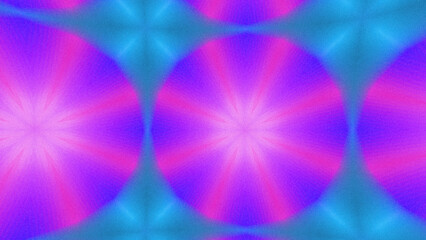 Abstract Radiant Burst with Soft Grain Texture, Symmetrical Glow Pattern in Psychedelic Style,...