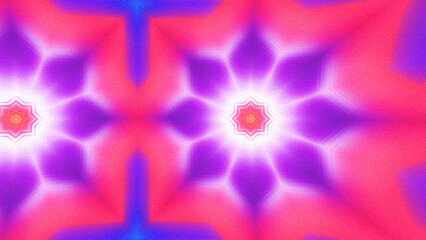 Abstract Radiant Burst with Soft Grain Texture, Symmetrical Glow Pattern in Psychedelic Style,...
