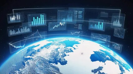 Global Data Analysis in Digital Space with Interactive Financial Infographics - Powered by Adobe