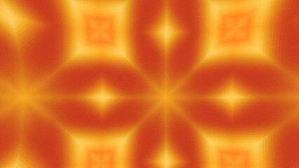 Abstract Radiant Burst with Soft Grain Texture, Symmetrical Glow Pattern in Psychedelic Style, Radiating Circular Abstract with Subtle Noise, Kaleidoscopic Starburst with Gradient Flow