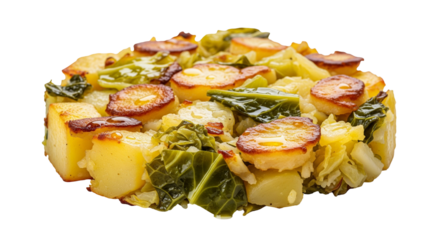 Colcannon Isolated on Transparent Background. Irish food