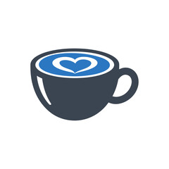 Heart Latte Art Icon