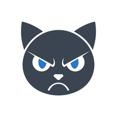 Fototapeta premium Angry Cat Icon
