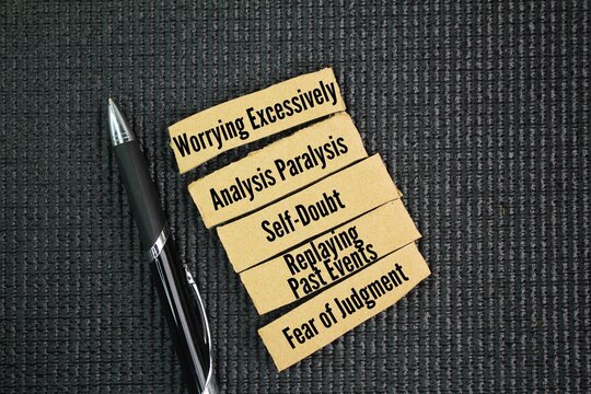 5 key aspects of overthinking are Worrying Excessively, Analysis Paralysis, Self-Doubt, Replaying Past Events and Fear of Judgment