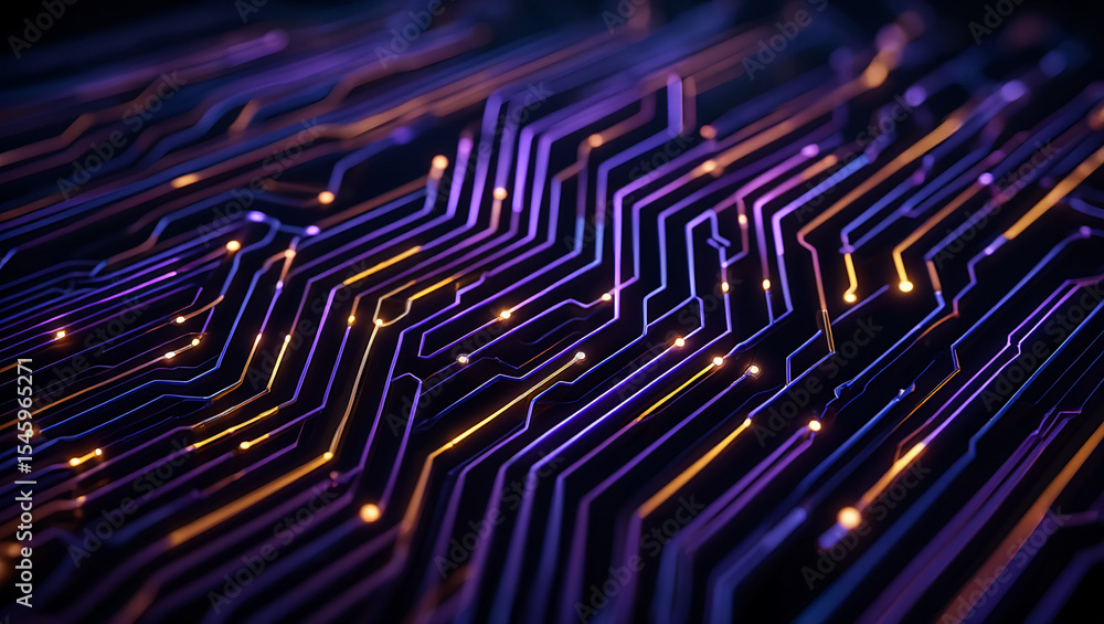 Poster abstract circuit board technology background digital network connection