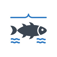 Fish Swimming Icon