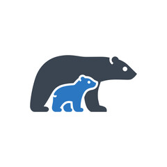 Bear and Cub Icon
