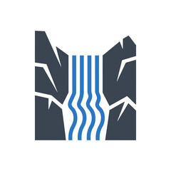 Waterfall in Canyon icon