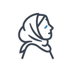 Woman with Hijab Icon