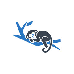 Sleeping Monkey Icon