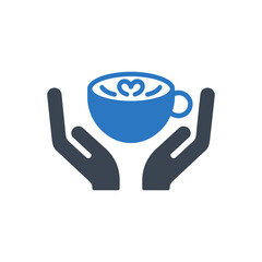 Hands Holding Coffee Icon