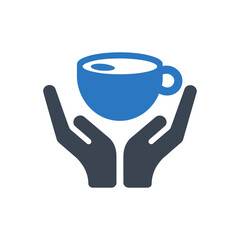Hands Holding Coffee Cup Icon
