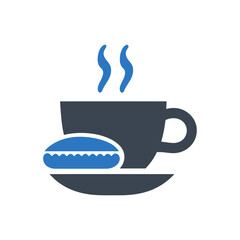 Coffee Cup and Cookie Icon