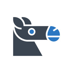 Horse with Muzzle Icon