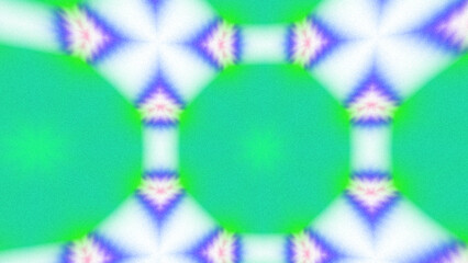 Abstract Radiant Burst with Soft Grain Texture, Symmetrical Glow Pattern in Psychedelic Style, Radiating Circular Abstract with Subtle Noise, Kaleidoscopic Starburst with Gradient Flow