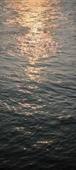 Water waves and evening light for background