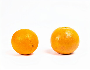 Colorful citrus fruits isolated on white background with natural light, sharp focus and full depth of field for editorial food photography