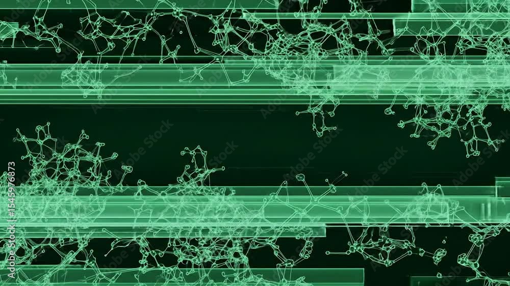 Poster abstract green network design background for creative visualizations