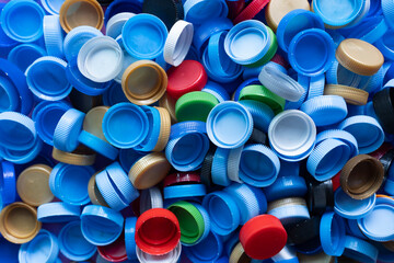 Close up plastic bottles for recycling to conserve the environment, recycling, reuse, garbage disposal, save the world concept