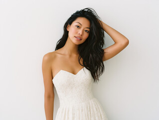 An Asian  model photogenic