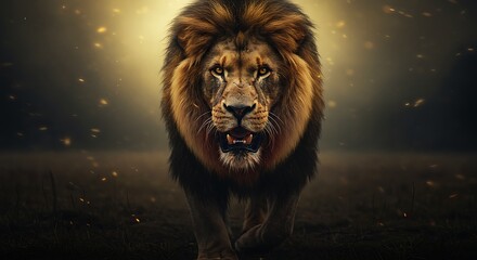 Majestic African Lion A Powerful Symbol of Nature's Majesty