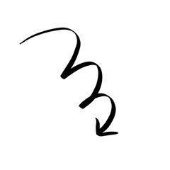 Arrow Doodle Sketch Scribble Element for Scrapbook, Journal, and Handdrawn Decoration