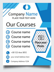 Fototapeta premium Modern Corporate Flyer Template, Business Promotion Design Vector A4 Size