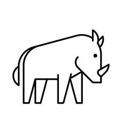 Warthog Logo. Icon design. Template elements
