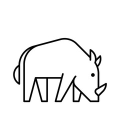 Warthog Logo. Icon design. Template elements

